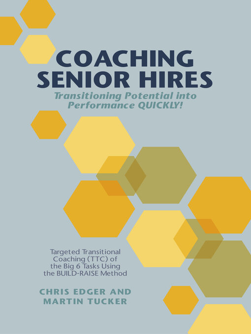 Title details for Coaching Senior Hires by Chris Edger - Available
